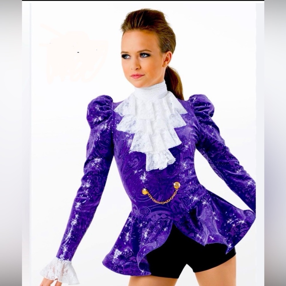 Pirate like purple Weissman "Purple Rain" dance competition costume MC